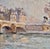 Textile Albert Lebourg —Pont De Paris — 1880s French Impressionist Oil Painting For Sale - Image 7 of 10