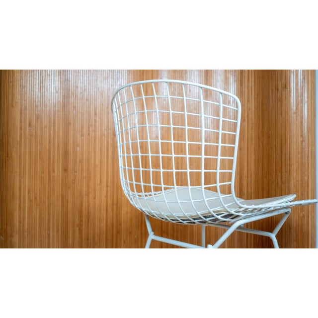 Vintage Knoll Bertoia White Side Chair For Sale - Image 11 of 18