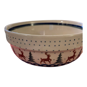 Boleslawiec 07 Moose & Pine Tree Bowl/Dish