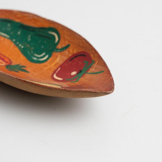 Traditional Rustic Wood Hand Painted Spoon Artwork from Spain, 1970s For Sale - Image 12 of 16