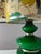 Green Table Lamp with Luminous Glass Base and Floral Shade from Doria For Sale - Image 6 of 11