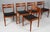 Wood Dining Chairs in Oak and Leather by Poul Volther for FDB, 1970s, Set of 5 For Sale - Image 7 of 8