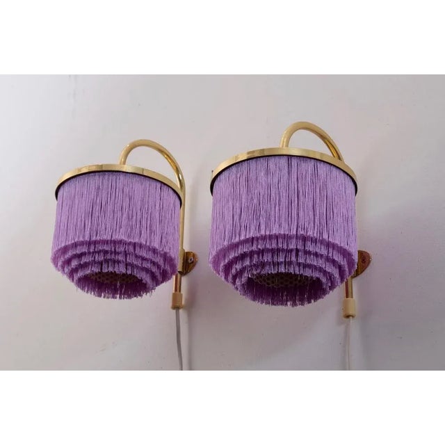 Purple V271 Wall Lights by Hans-Agne Jakobsson, 1960s, Set of 2 For Sale - Image 3 of 8
