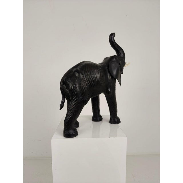 Mid-Century Elephant in Leather For Sale - Image 9 of 16