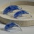 Transitional Marinella Decorative Blue Glass Dolphin, Medium For Sale - Image 3 of 6