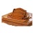 Mid-Century French Burl Wood 6-Piece Desk Set With Letter Rack and Accessories For Sale