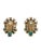American Iradj Moini Earrings Turquoise Buddha Enlightment Onyx Citrine Gemstones Clip On, Pair For Sale - Image 3 of 4