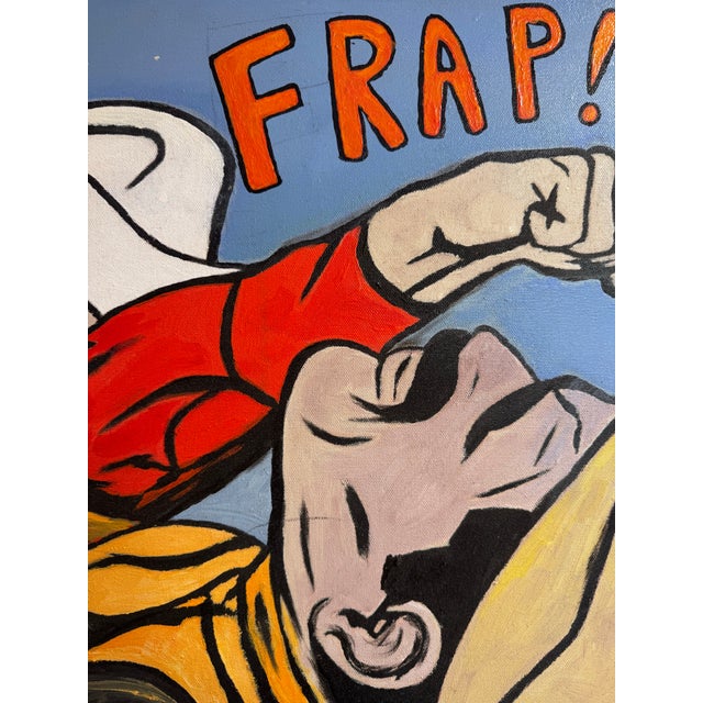 Don Edward Hamilton Pop Art Western Comic Painting, “Take That Jackass!” For Sale - Image 4 of 5