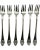 Vintage Plaza Hotel Nyc Set 6 Silver Plate Cocktail Seafood Forks Gorham Ny For Sale - Image 12 of 12