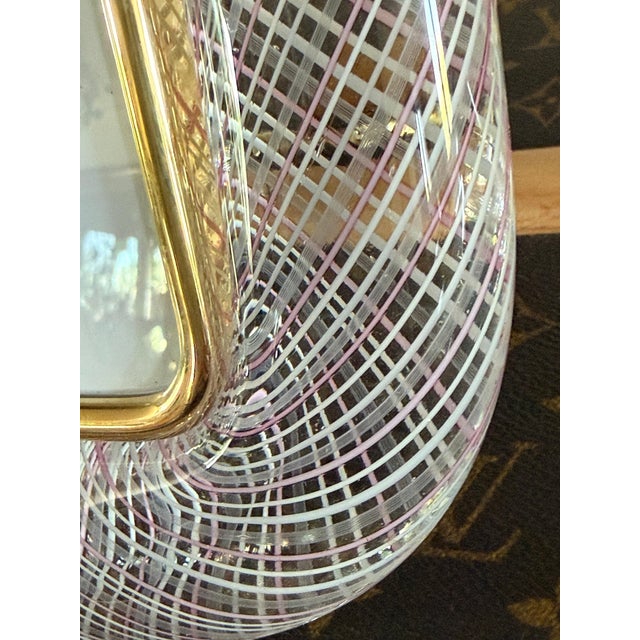 Filigree Pink Murano Glass Frame, 2000 For Sale - Image 9 of 14