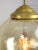 Mid-Century Globe Pendant in Yellow Glass and Brass For Sale - Image 5 of 11