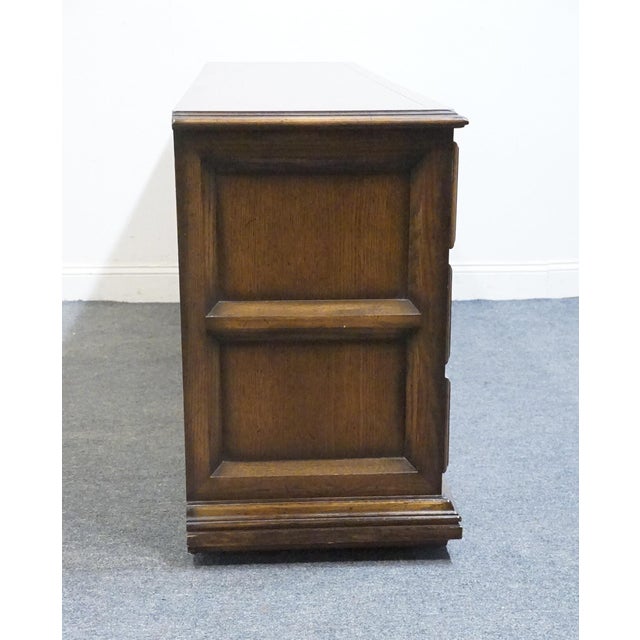 Century Furniture Solid Oak Spanish Mediterranean 76" Triple Door Dresser For Sale - Image 14 of 14