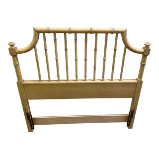 Vintage Thomasville Allegro Faux Bamboo Twin Size Headboard For Sale
