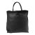 Black Grained Leather Passamaneria Patti Tote For Sale