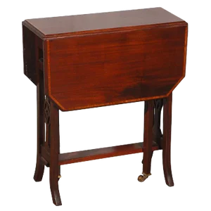 English Traditional Drop Leaf End Table