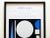 This Auguste Herbin rare vintage 1975 Mid Century Modernist fine art silkscreen print custom framed Paris exhibition...