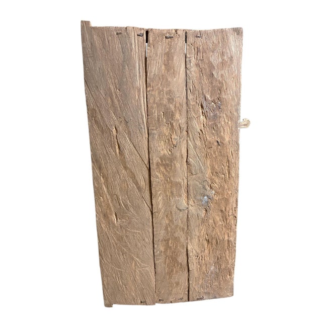 Vintage Dogon Granary Door With Chiwaras /Crocodiles Mali African 49.5" H For Sale - Image 9 of 11