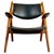 Scandinavian CH28 Chair in Teak and Black Leather by Hans Wegner for Carl Hansen, 1950s For Sale - Image 15 of 15
