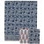 Indian Lotus Twin Blue Fitted Sheet For Sale - Image 3 of 5