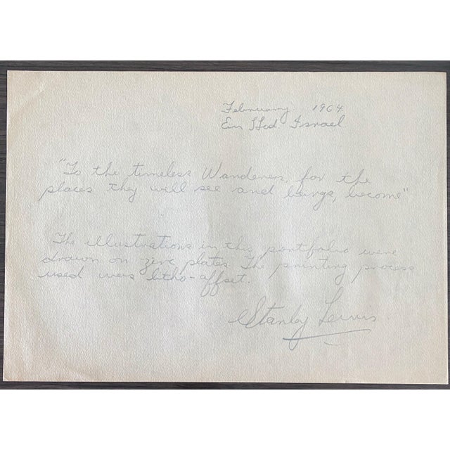 Black Stanley Lewis, "Through The Wadi" from Wanderers Illustrations 112/225, 1964 For Sale - Image 8 of 8