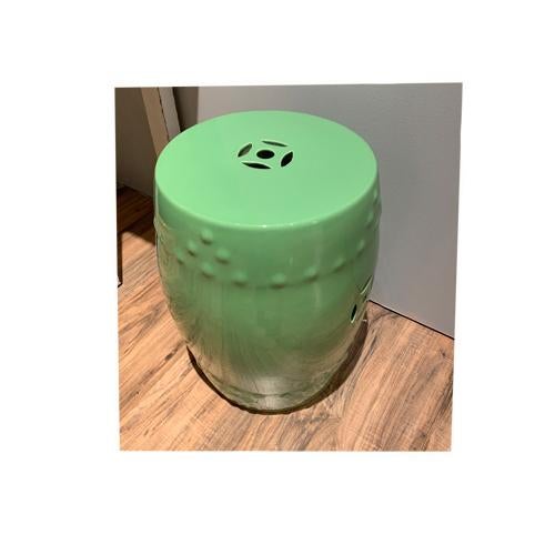 Chinese 1990s Green Color Garden Stool For Sale - Image 3 of 3