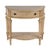 Halifax 34 in. W Demilune Wood 1 Drawer Console Table with Open Lower Shelf, Antique Beige For Sale - Image 9 of 9