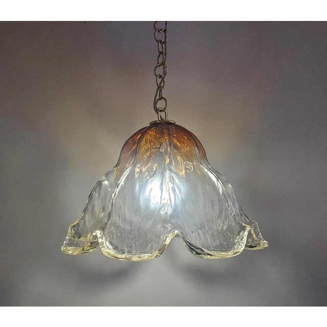 1970s Large Mid-Century Murano Glass Pendant from Kaiser Leuchten, Germany, 1970s For Sale - Image 5 of 18