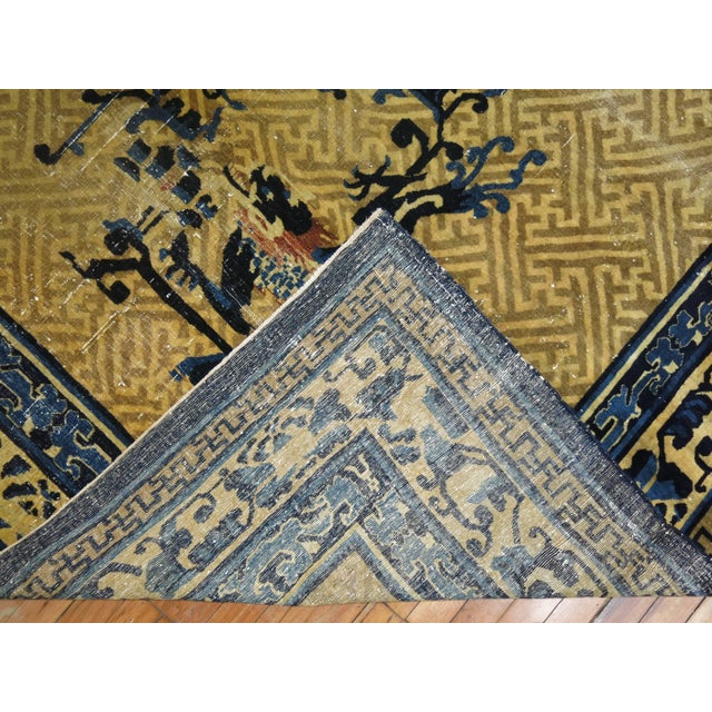 Early 21st Century Early 21st Century Oversize Chinese Shabby Chic Peking Rug - 13'3" x 17'9" For Sale - Image 5 of 6