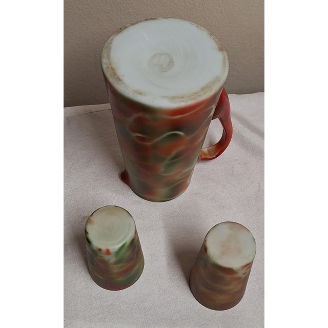 Art Deco Juice Carafe with Glasses, 1920s, Set of 3 For Sale - Image 6 of 7