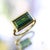 18k Gold Bezel Set Indicolite Tourmaline Ring, Size 7 For Sale - Image 10 of 12