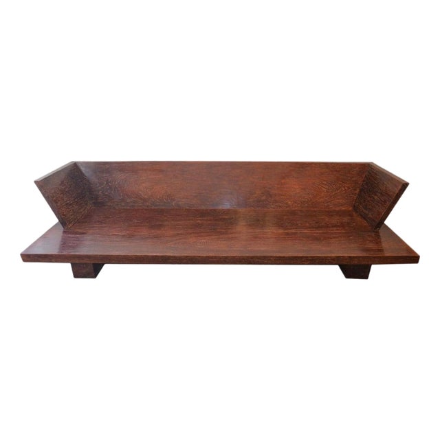 Andrianna Shamaris Modern Teak Wood Day Bed For Sale
