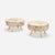 William (Billy) Haines — Pair of Swivel Stools, c. 1955 Upholstery, painted wood Dimensions: 12 h × 21 dia in (30 × 53 cm)...