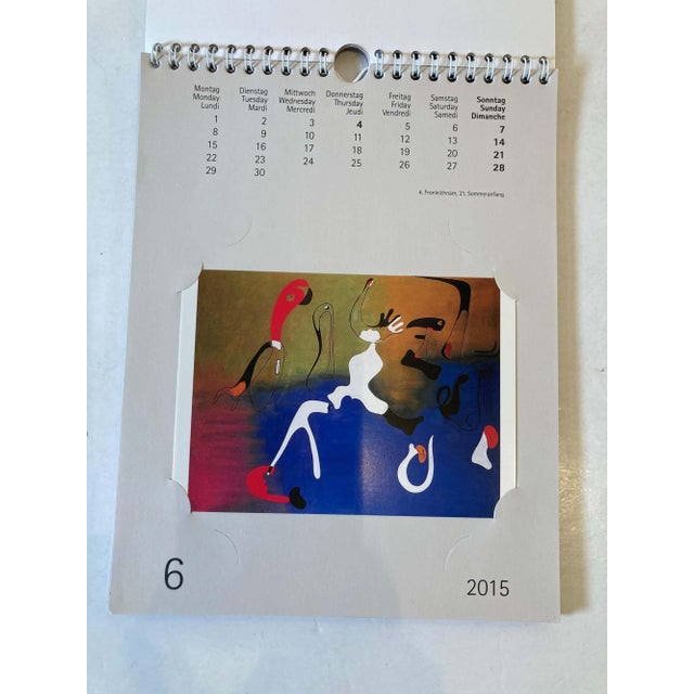 Modern Joan Miró Inspired 2015 Calendar: Modern Paper Art Collectible For Sale - Image 3 of 17