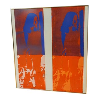 1970s Artist Proof American Woman Series Serigraph, Framed For Sale