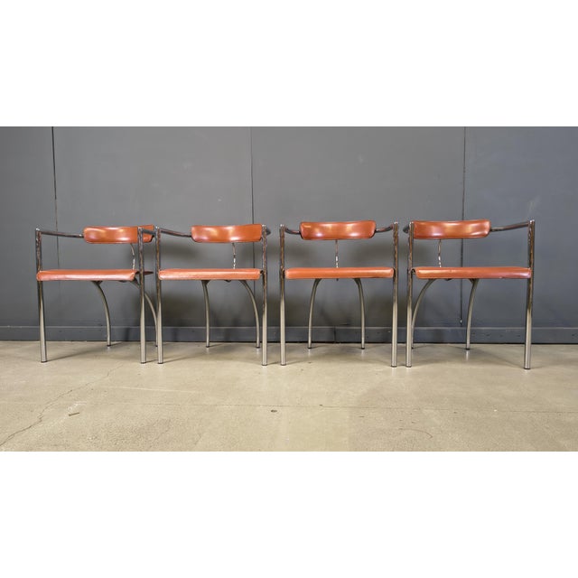 Postmodern Dining Chairs from Segis, Italy, 1980s, Set of 4, in Very Good conditions. Designed 1980 to 1989 This piece is...