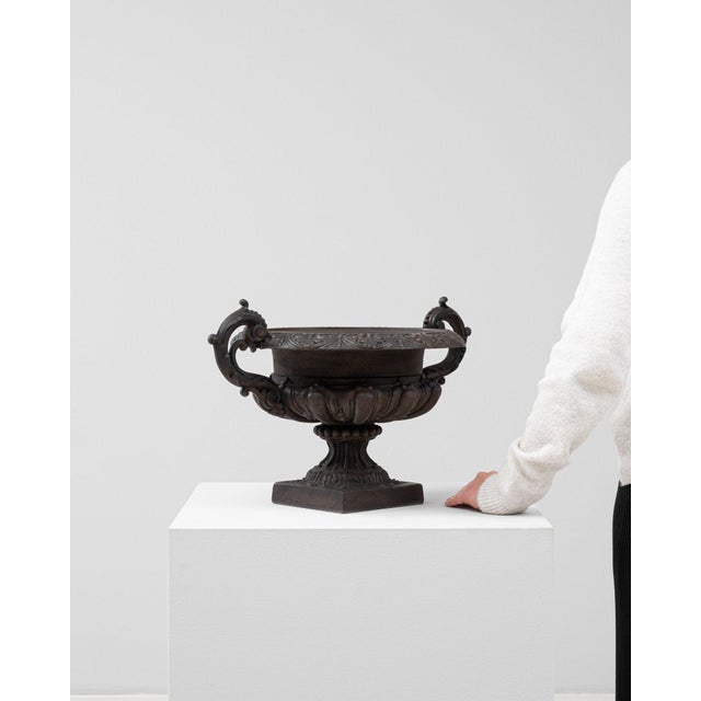 19th Century France Black Iron Planter For Sale In Greensboro - Image 6 of 8