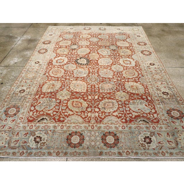 Galerie Shabab Collection Early 20th Century Persian Tabriz Carpet For Sale - Image 4 of 9