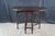 Antique Elite William & Mary Style Walnut Oval Drop Leaf Gateleg Console Table For Sale - Image 10 of 11