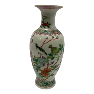 Antique Chinese Famille Verte Porcelain Vase