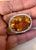 Natural 48 Carat Oval Citrine &amp; Diamond Pendant 14 Karat White Gold Necklace with Chain This spectacular Pendant...