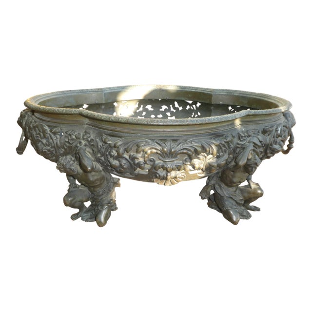 19th Century Antique French Bronze Centerpiece For Sale