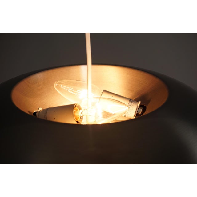 Cream Large Vintage Space Age Hanging Lamp by Klaus Hempel for Kaiser Leuchten Neheim, 1970s For Sale - Image 8 of 18