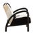 Farmhouse Arc Black & White Hide Accent Chair For Sale - Image 3 of 6