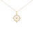 2020s 14K Yellow Gold Plated Sterling Silver 3/4 Cttw Diamond Compass Medallion Pendant Necklace For Sale - Image 5 of 5