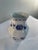 Small Chinoiserie Blue and White Hand Painted Vase For Sale - Image 10 of 11