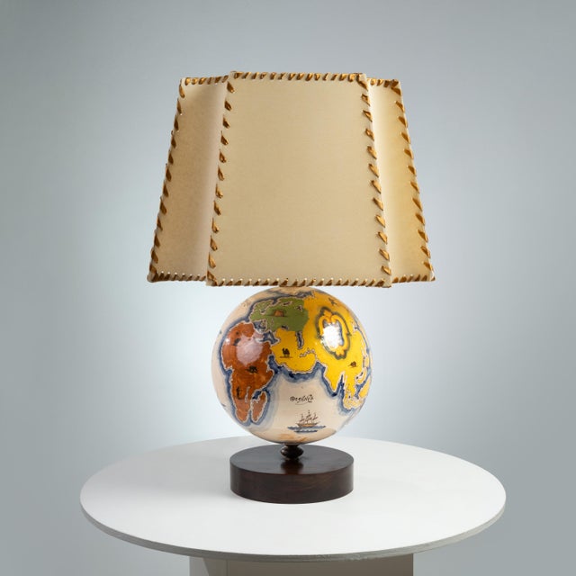 Italian Earthenware Table Lamp, 1930s For Sale - Image 3 of 10