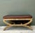 Vintage Rattan and Leather Bench For Sale - Image 4 of 18