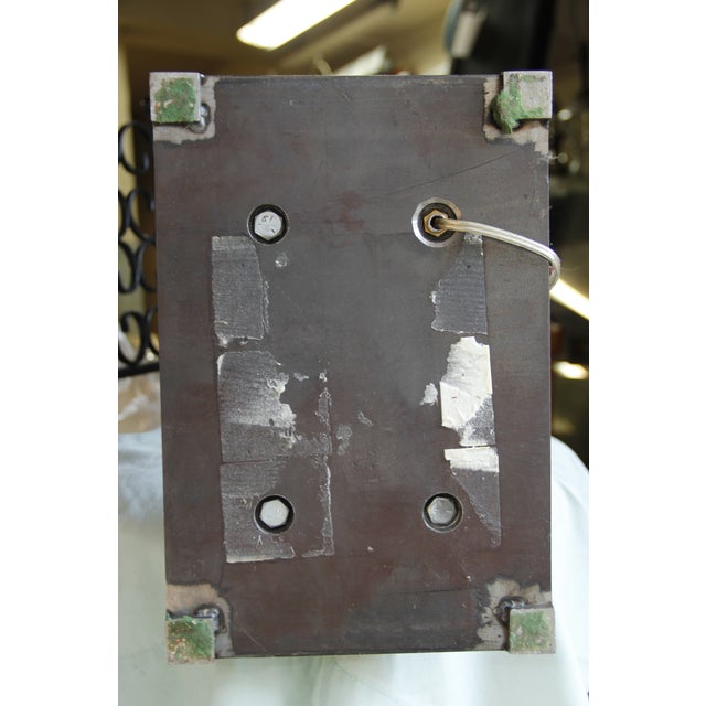 Mid Century George Kovacs Style Skyscraper Steel Architectural Floor Lamps with Shades For Sale - Image 11 of 11