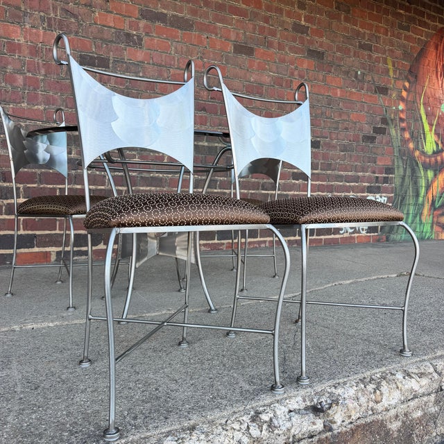 Iron Dining Set Shaver Howard Style Table and Chairs For Sale - Image 11 of 12