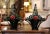 Mid 20th Century Pair of Mid-Century French Painted Iron Hanging Jardinière Baskets With Roses For Sale - Image 5 of 13